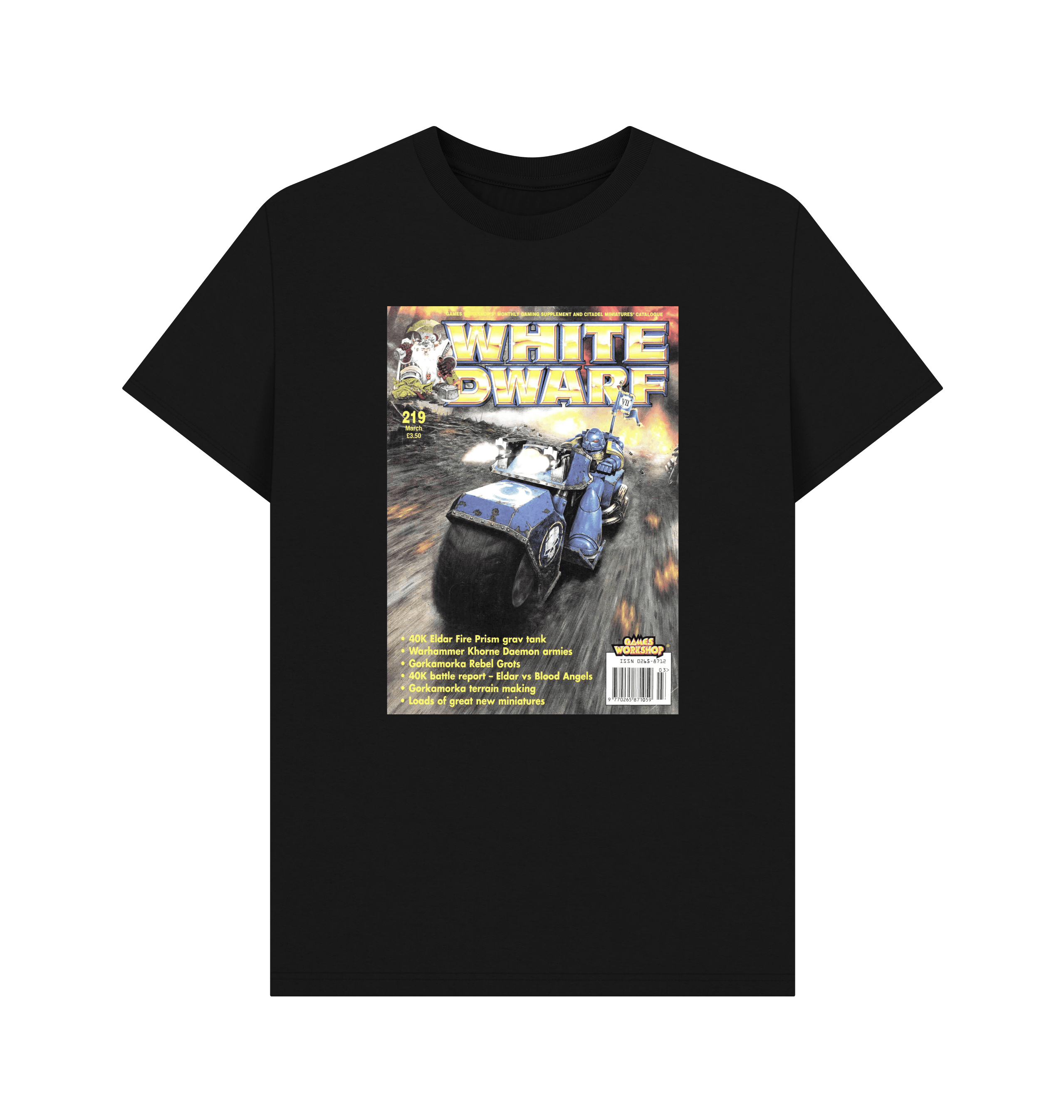 Black White Dwarf Issue 219 T Shirt